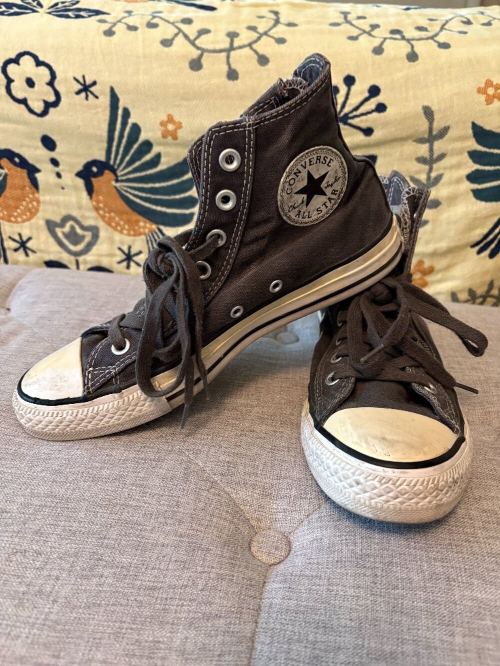 Converse All Star Zip up size 8 gray womens
